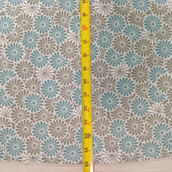 Women's T-shirt Long Sleeve Floral Colorful Stretchy Half Zip Mock Neck Size 4 - Picture 4 of 5